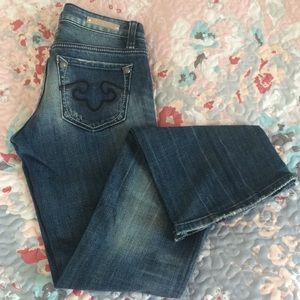 Medium wash bootcut ReRock jeans for Express